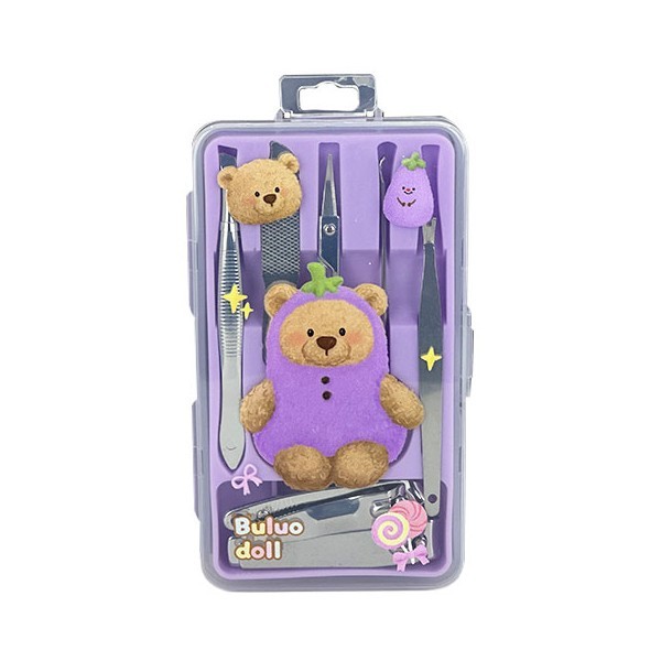 Buluo Doll Σετ Περιποίησης Νυχιών Σετ 7 Τεμαχίων