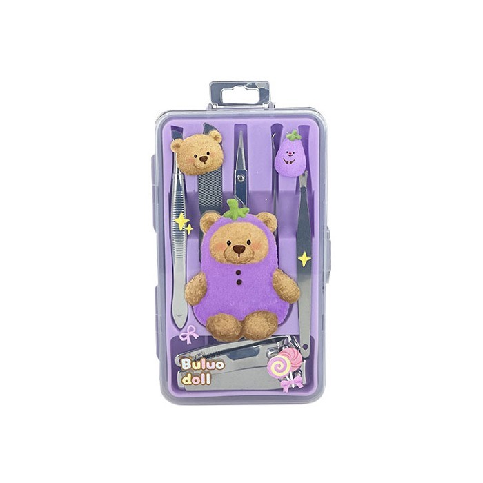 Buluo Doll Σετ Περιποίησης Νυχιών Σετ 7 Τεμαχίων