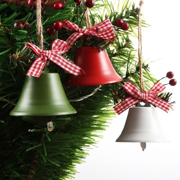 Iron Round Christmas Bell Χριστουγεννιάτικο Στολίδι