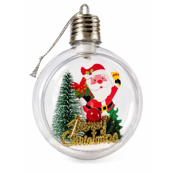 Santa Χριστουγεννιάτικη Μπάλα LED 8cm Blue Gift
