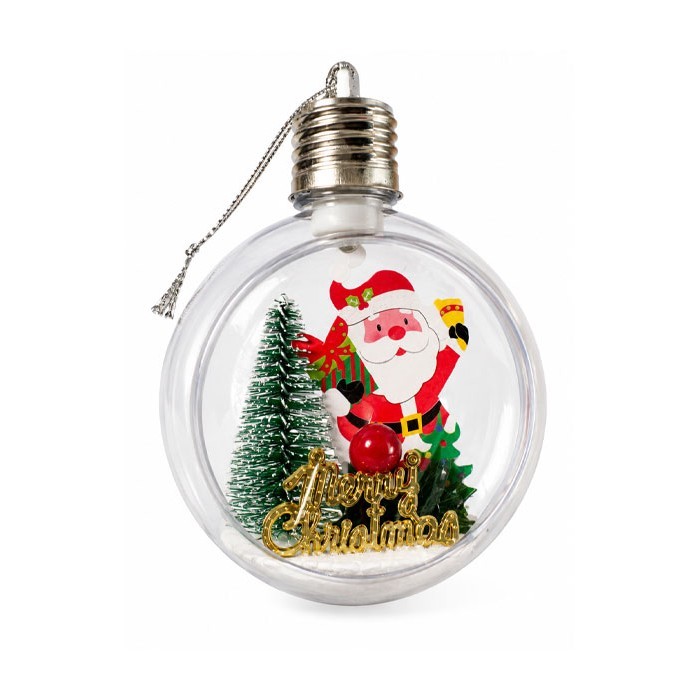 Santa Χριστουγεννιάτικη Μπάλα LED 8cm 