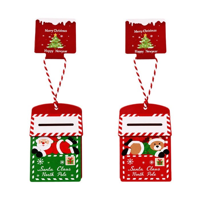 Xmas Santa Express Mailbox Ξύλινο Στολίδι 5x8.2cm