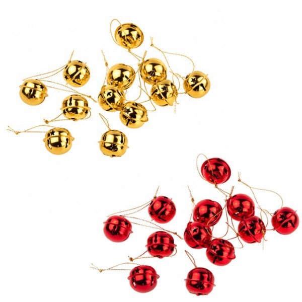 Jingle Κουδουνάκια Κρεμαστά 3.5x4cm Σετ 6 Τεμ Χρυσό