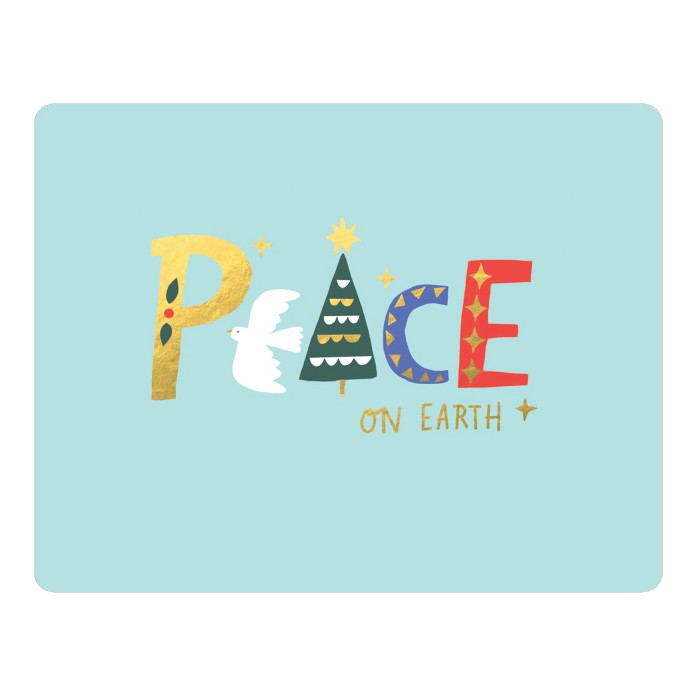 Peace Σουπλά Από PVC Με Εκτύπωση 33x43cm