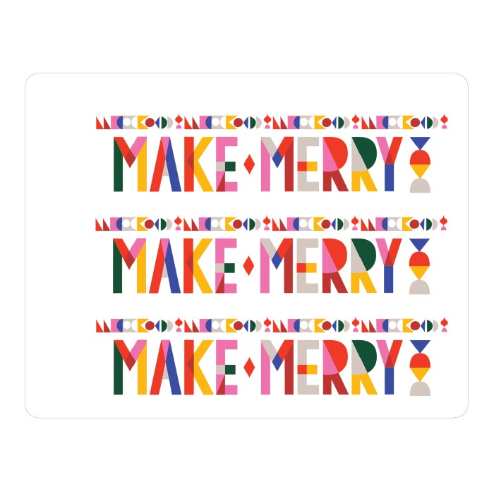 Make Merry Σουπλά Από PVC Με Εκτύπωση 33x43cm