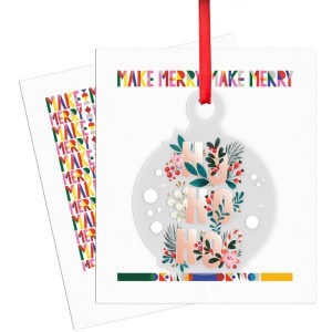 Ho Ho Ho Χριστουγεννιάτικο Γούρι Από Plexiglass Με Εκτύπωση 12x16cm