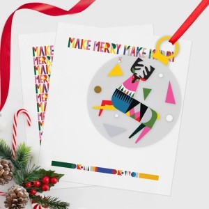 Reindeer Γούρι Από Plexiglass Με Εκτύπωση Τάρανδος 7x15cm