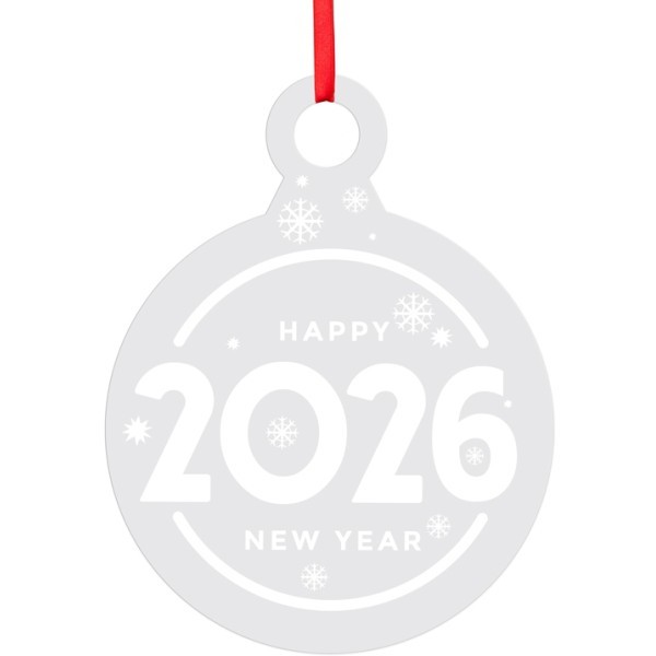 2025 Γούρι Από Plexiglass Με Εκτύπωση 12x15cm