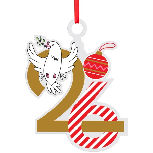 Peaceful 25 Γούρι Από Plexiglass Με Εκτύπωση 12x15cm