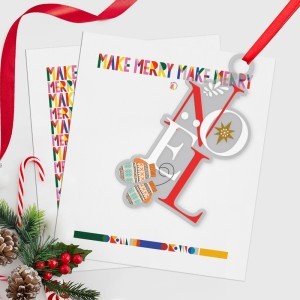 Noel Γούρι Από Plexiglass Με Εκτύπωση 9x17cm