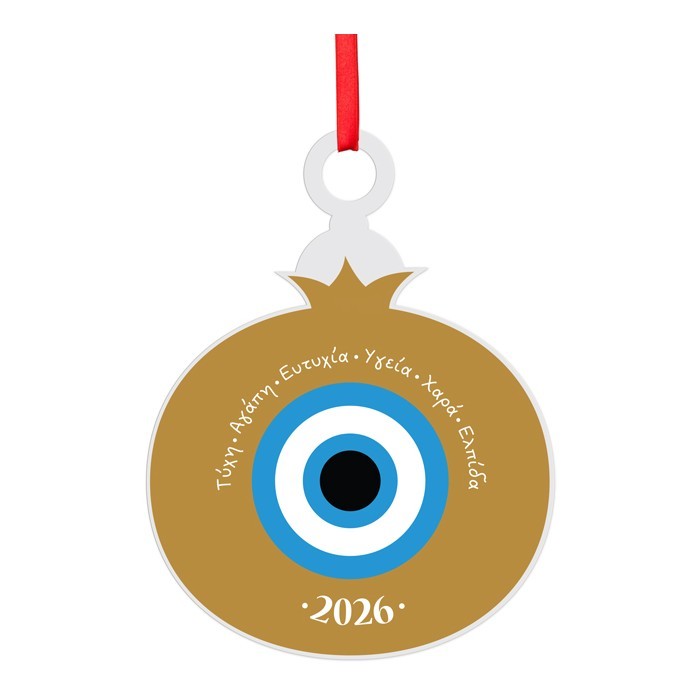 Lucky Eye Charm Γούρι Από Plexiglass Με Εκτύπωση 