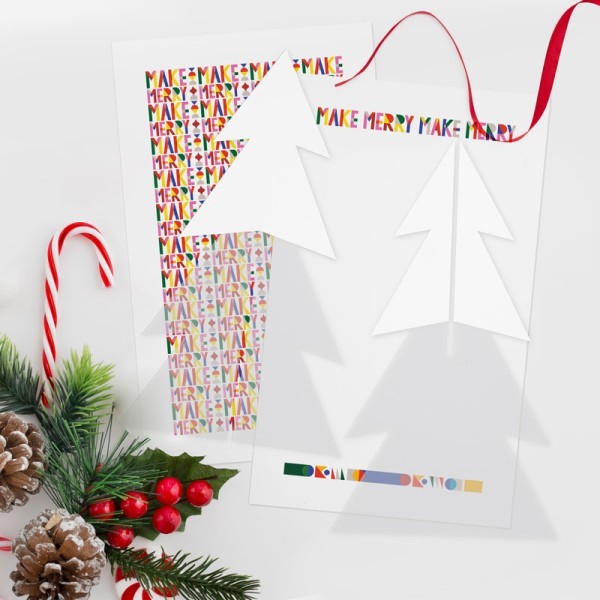Minimal Christmas Tree Από Plexiglass 14x25cm