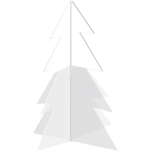 Minimal Christmas Tree Από Plexiglass 14x25cm