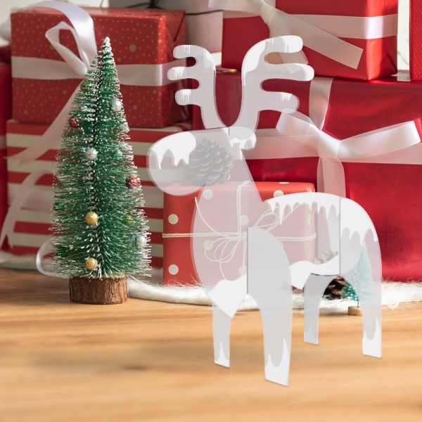 Snowy Reindeer Από Plexiglass 17x21cm