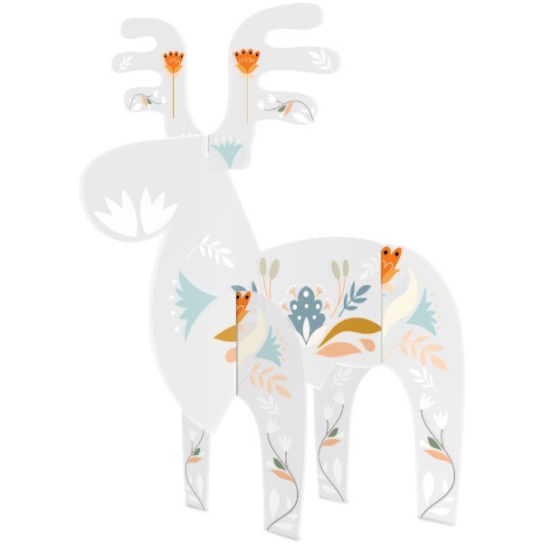 Scandi Reindeer Από Plexiglass 17x21cm