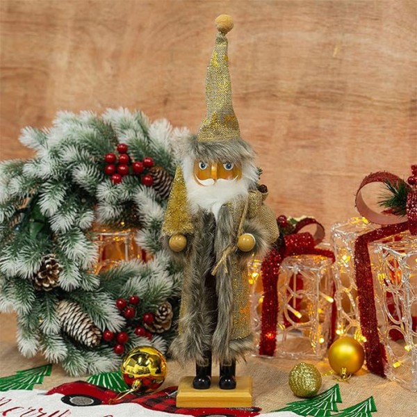 Wooden Santa Χριστουγεννιάτικο Διακοσμητικό