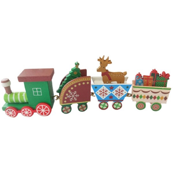 Retro Christmas Train Διακοσμητικό Τρενάκι