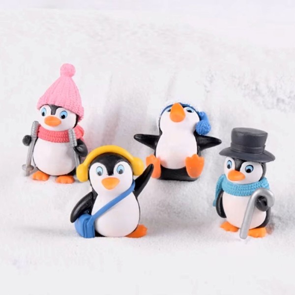 Penguin Family Mini Χριστουγεννιάτικες Φιγούρες