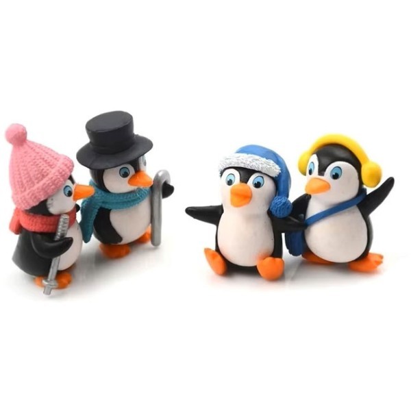 Penguin Family Mini Χριστουγεννιάτικες Φιγούρες