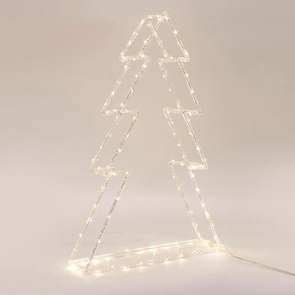 Mini Tree Δέντρο Ακρυλικό με 80 Θερμά Λευκά LED 3.5V 31x6,5x39cm