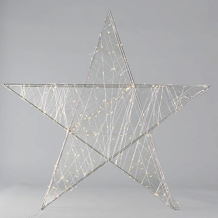 Light Αστέρι LED Θερμό Λευκό Με Μεταλλικό Σκελετό και Timer