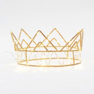 Roi Μπρονζέ Κορώνα Φωτιζόμενη Με Μετασχηματιστή LED Θερμά Λευκά Φωτάκια