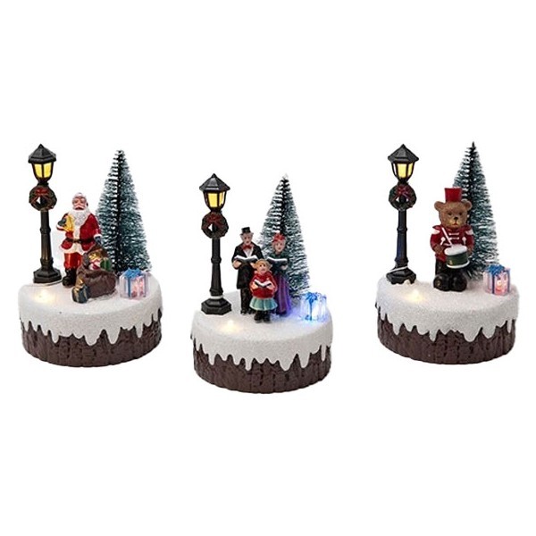 Xmas Village Χριστουγεννιάτικο Διακοσμητικό 9x12,8cm Άγιος Βασίλης