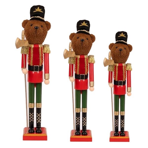 Nutcracker Bear Πλαστικός Καρυοθραύστης Αρκουδάκι 26cm