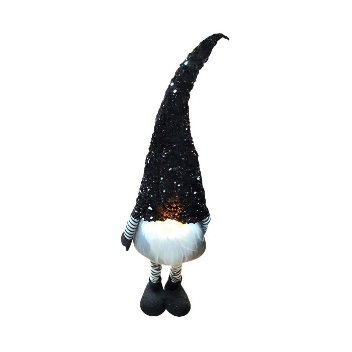 Gnome Χριστουγεννιάτικος Νάνος Με Πόδια&Φωτισμό LED 30cm