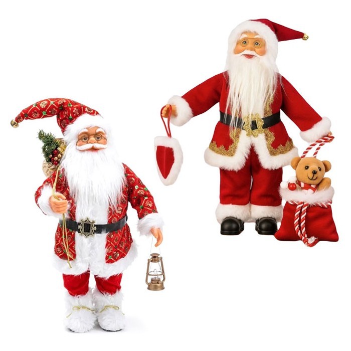 Santa Χριστουγεννιάτικη Φιγούρα Άγιος Βασίλης 45cm