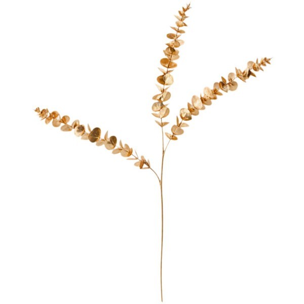 Golden Eucalyptus Deluxe Κλαδί Ευκάλυπτος Χρυσός 112cm