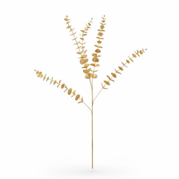 Golden Eucalyptus Elegance Κλαδί Ευκάλυπτος Χρυσός 84cm