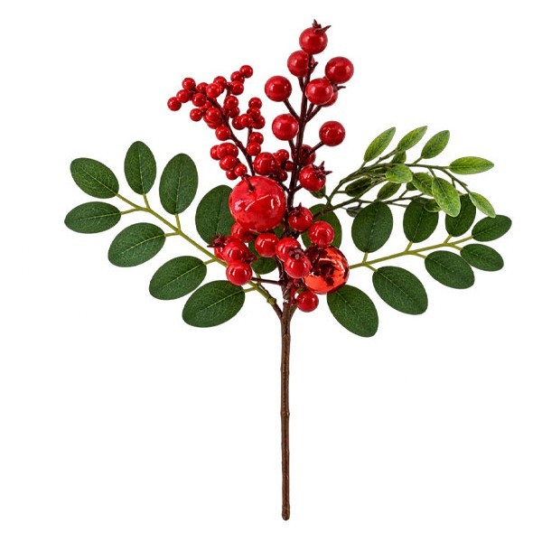 Berries & Evergreen Χριστουγεννιάτικο Διακοσμητικό Κλαδί 33cm