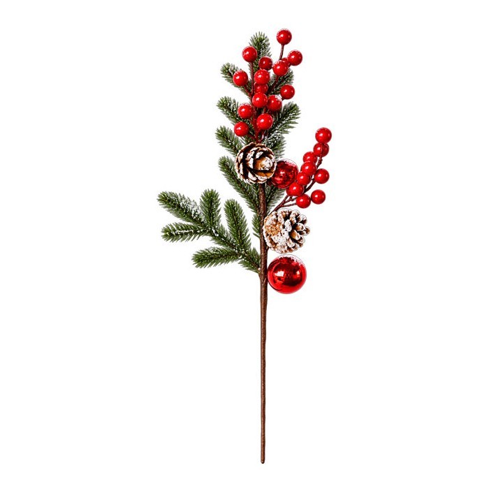 Pinecones&Berries Χριστουγεννιάτικο Διακοσμητικό Κλαδί 46cm