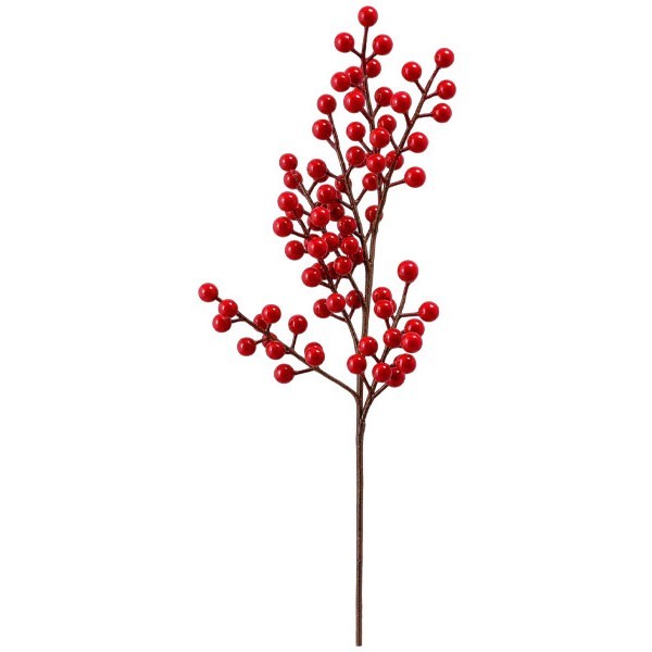 Crimson Berries Χριστουγεννιάτικο Διακοσμητικό Κλαδί 70cm