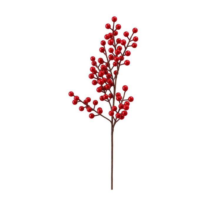 Crimson Berries Χριστουγεννιάτικο Διακοσμητικό Κλαδί 70cm