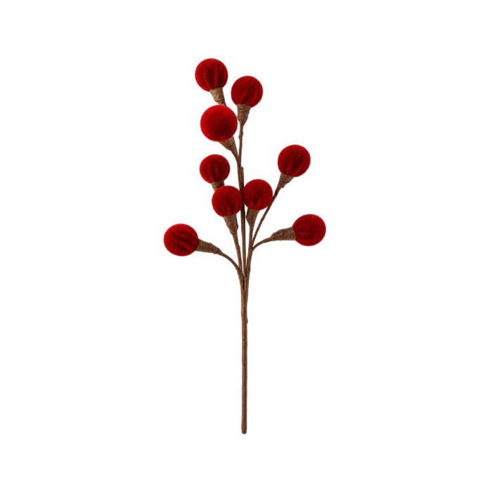 Velvet Crimson Berries Κλαδί 62cm
