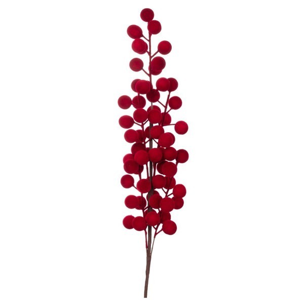 Red Velvet Crimson Berries Κλαδί 56cm