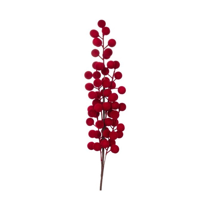 Red Velvet Crimson Berries Κλαδί 56cm