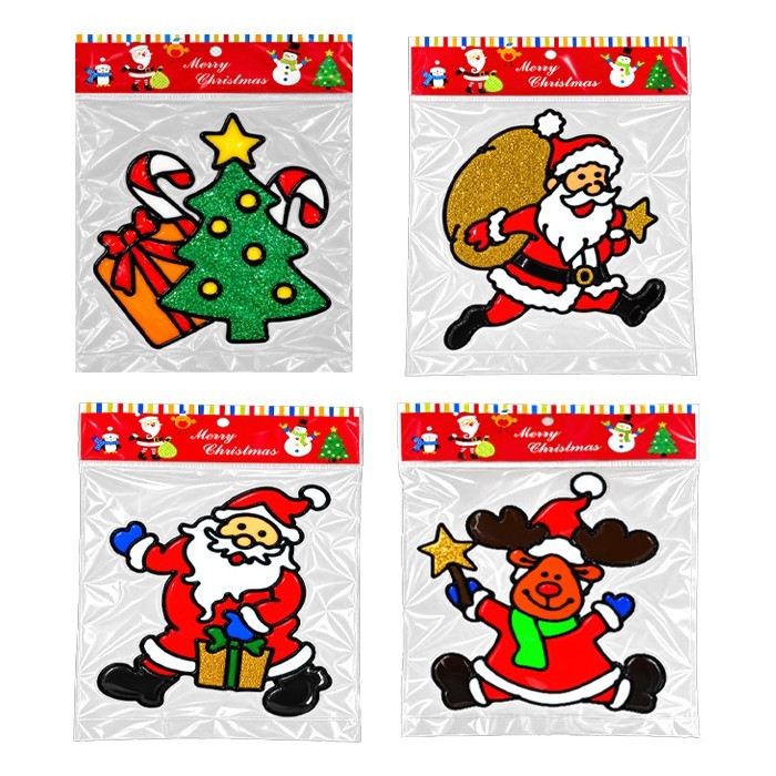 Xmas Magic Glass Αυτοκόλλητα Τζαμιού 18cm