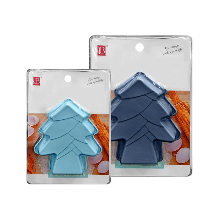 Xmas Fir Φόρμες Ζαχαροπλαστικής Δέντρα Σετ 3τεμ 14x12cm
