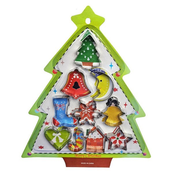 Fir Tree Κουπ Πατ Σετ 10τεμ σε Xmas Δέντρο 30x26,5cm