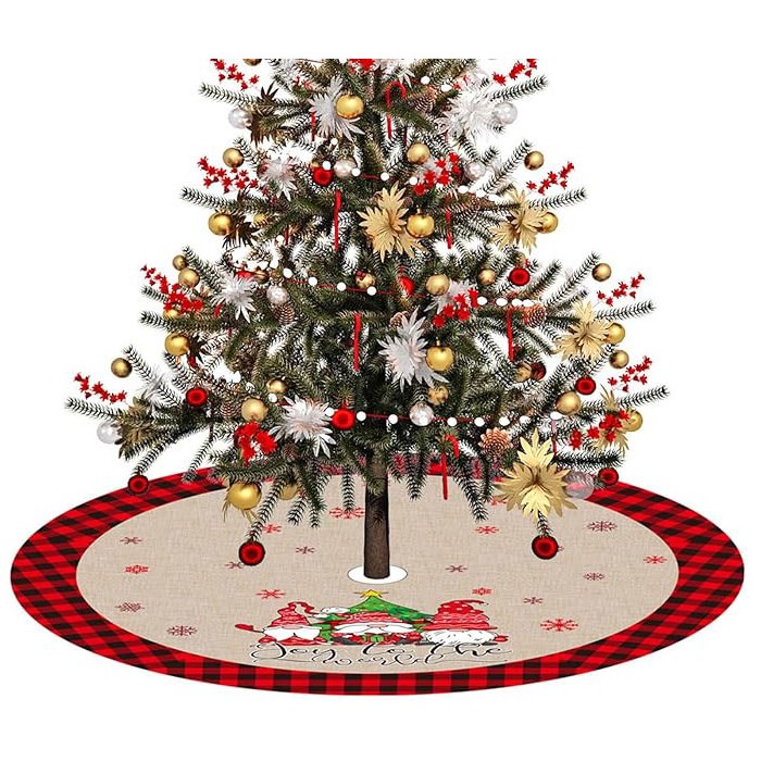 Gleeful Xmas Tree Skirt Χριστουγεννιάτικη Ποδιά Δέντρου