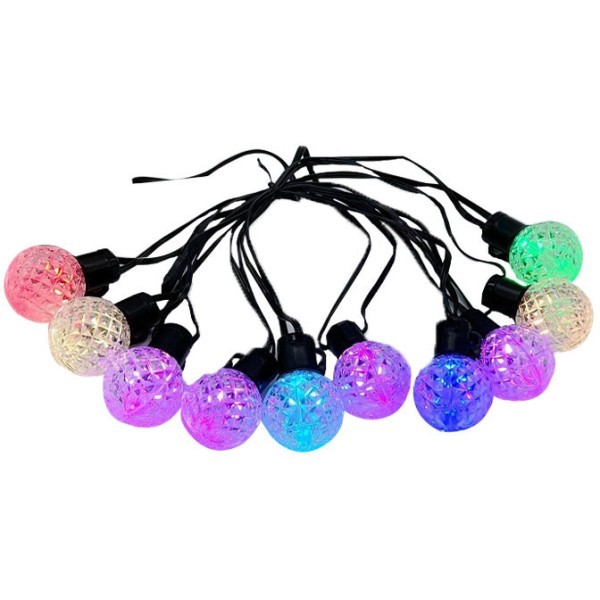 Ball Christmas Φωτάκια Μπαταρίας 20 LED 5mm Vintage Μπαλίτσες IP20 Vintage
