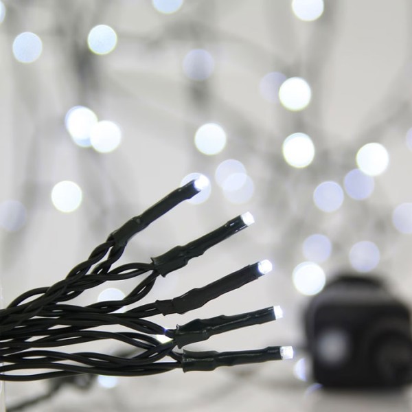 XMAS Φωτάκια Σειρά 700LED 8 Προγράμματα Μνήμη Ψυχρό Λευκό