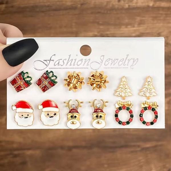 Sparkling Christmas Earrings Χριστουγεννιάτικα Σκουλαρίκια