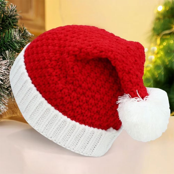 Knitted Santa Hat Πλεκτό Σκουφί Άι Βασίλη