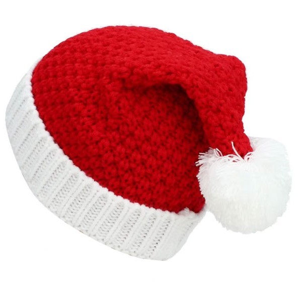 Knitted Santa Hat Πλεκτό Σκουφί Άι Βασίλη Κόκκινο