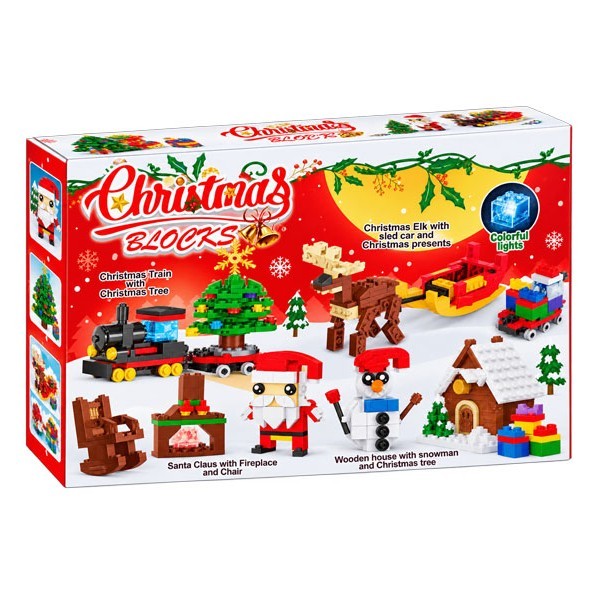 Christmas Blocks Τουβλάκια Άγιος Βασίλης 288 Τεμάχια