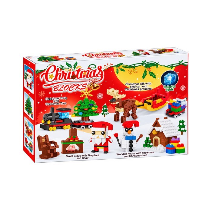 Christmas Blocks Τουβλάκια Άγιος Βασίλης 288 Τεμάχια